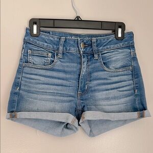 American Eagle Hi-Rise Shortie Shorts